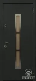 Серо-коричневая входная дверь - 1