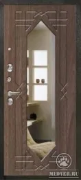 Декоративная входная дверь с зеркалом-114