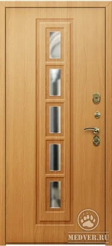 Декоративная входная дверь с зеркалом-124